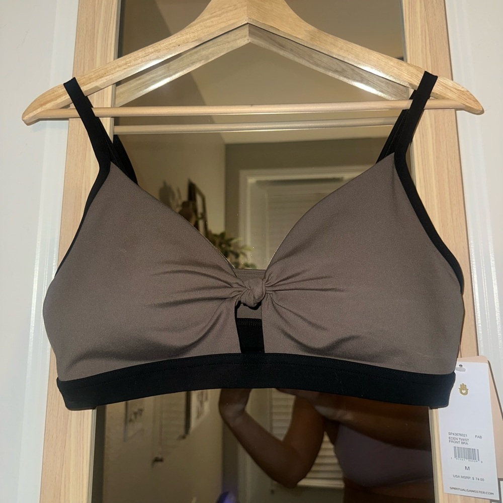 NWT Spiritual Gangster Eden Twist Front Bra Size M